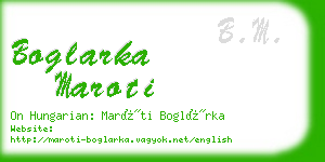 boglarka maroti business card